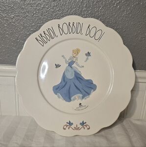 NWOT - Rae Dunn Disney Cinderella Plate - "Bibbidi Bobbidi Boo"